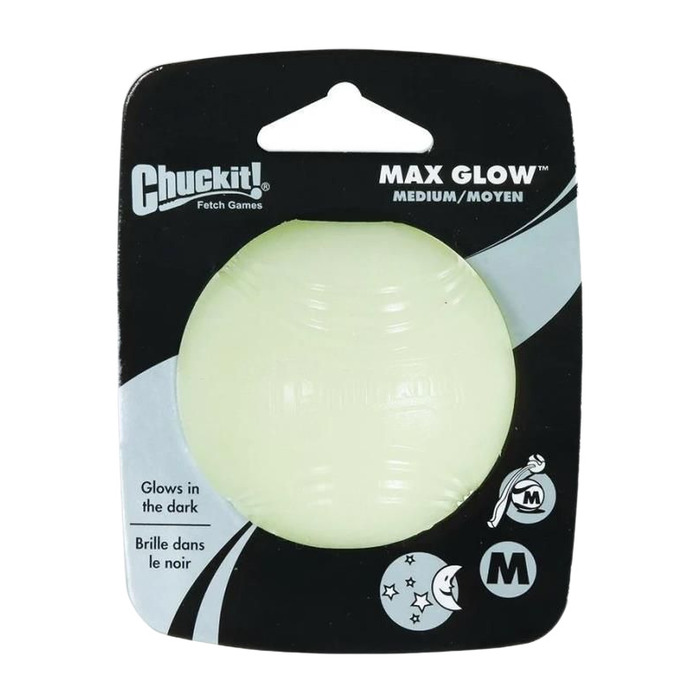 CHUCKİT! MAX GLOW GECE PARLAYAN KÖPEK OYUN TOPU (ORTA BOY)