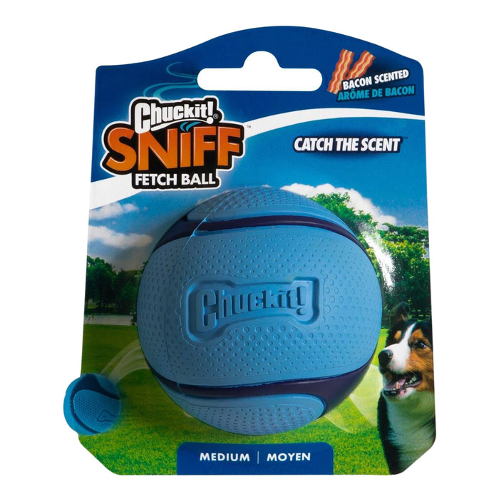 CHUCKİT! SNİFF FETCH JAMBON KOKULU KÖPEK OYUN TOPU (ORTA BOY)
