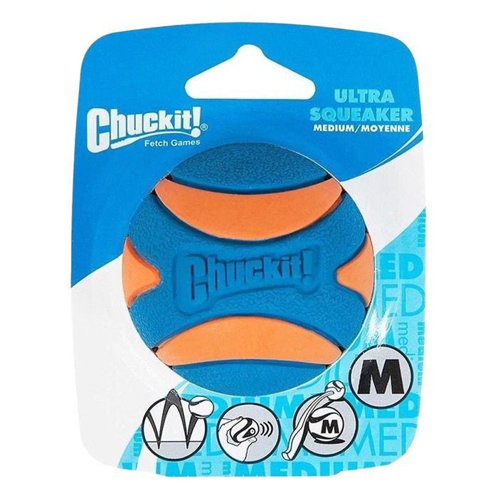 CHUCKİT! UTRA SQUEAKER SESLİ KÖPEK OYUN TOPU (ORTA BOY)