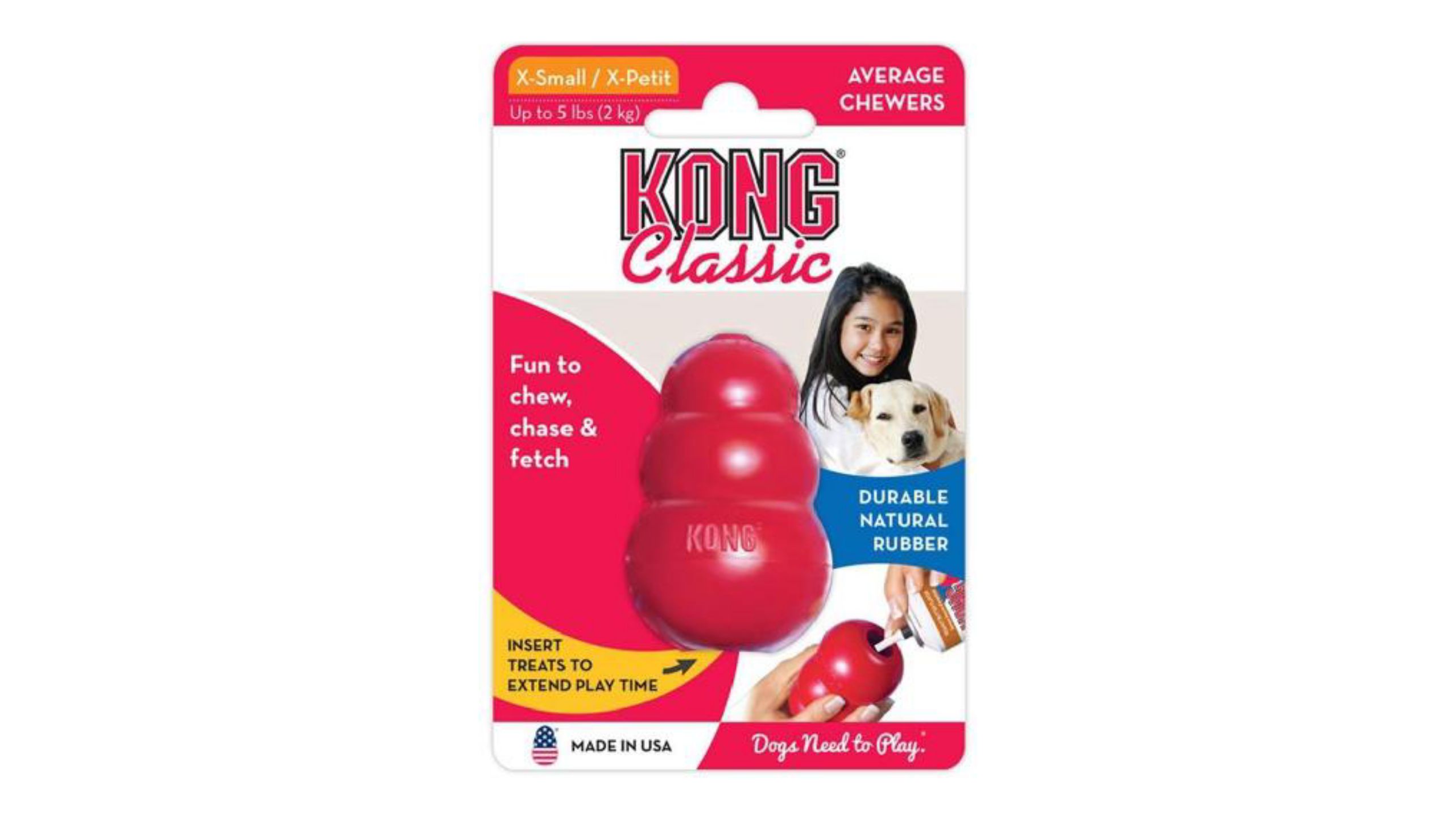 KONG CLASSİCKÖPEKLER İÇİNÇOK AMAÇLIISIRMAOYUNCAĞI XXL