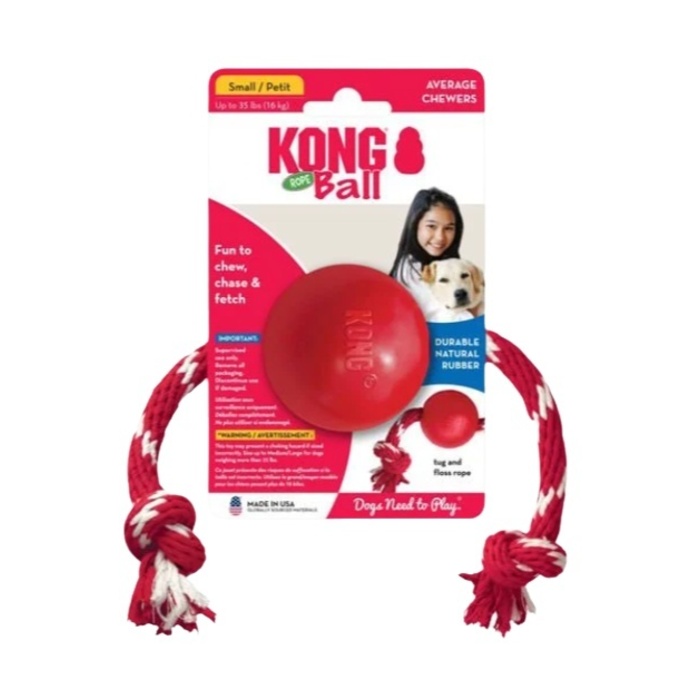 KONG İPSALLANTILI TOPŞEKLİNDE ÇOKAMAÇLI KÖPEKOYUNCAĞI S