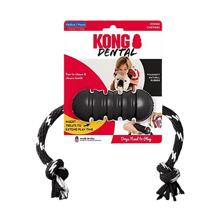 KONG EXTREMEDENTAL DİŞTEMİZLİĞİSAĞLAYAN İPSALLANTILI KÖPEKOYUNCAĞI ULTRASERT M