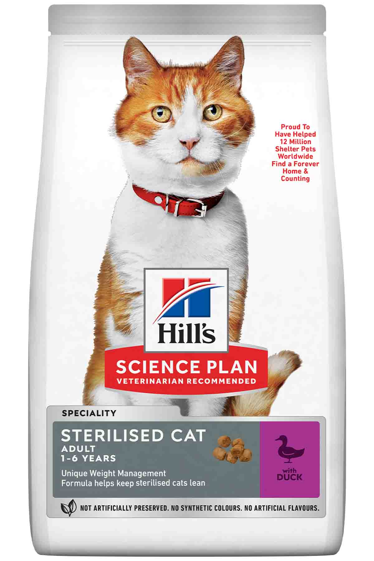 HİLLS STERİLİSED KISIRLAŞTIRILMIŞ ÖRDEKLİ KEDİ MAMASI 1.5 KG