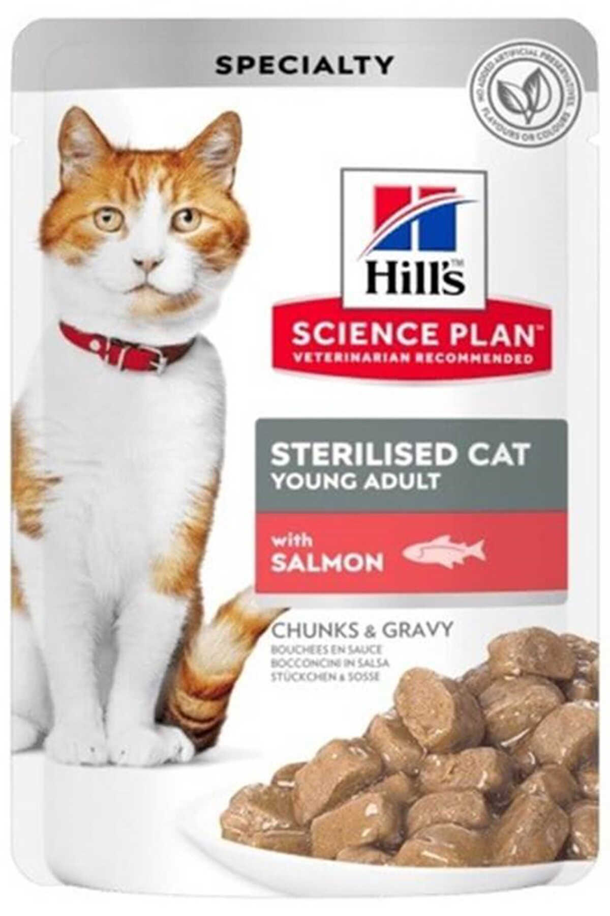 HİLL S SP SOMONLU KISIRLAŞTIRILMIŞ YETİŞKİN KEDİ POUCH
