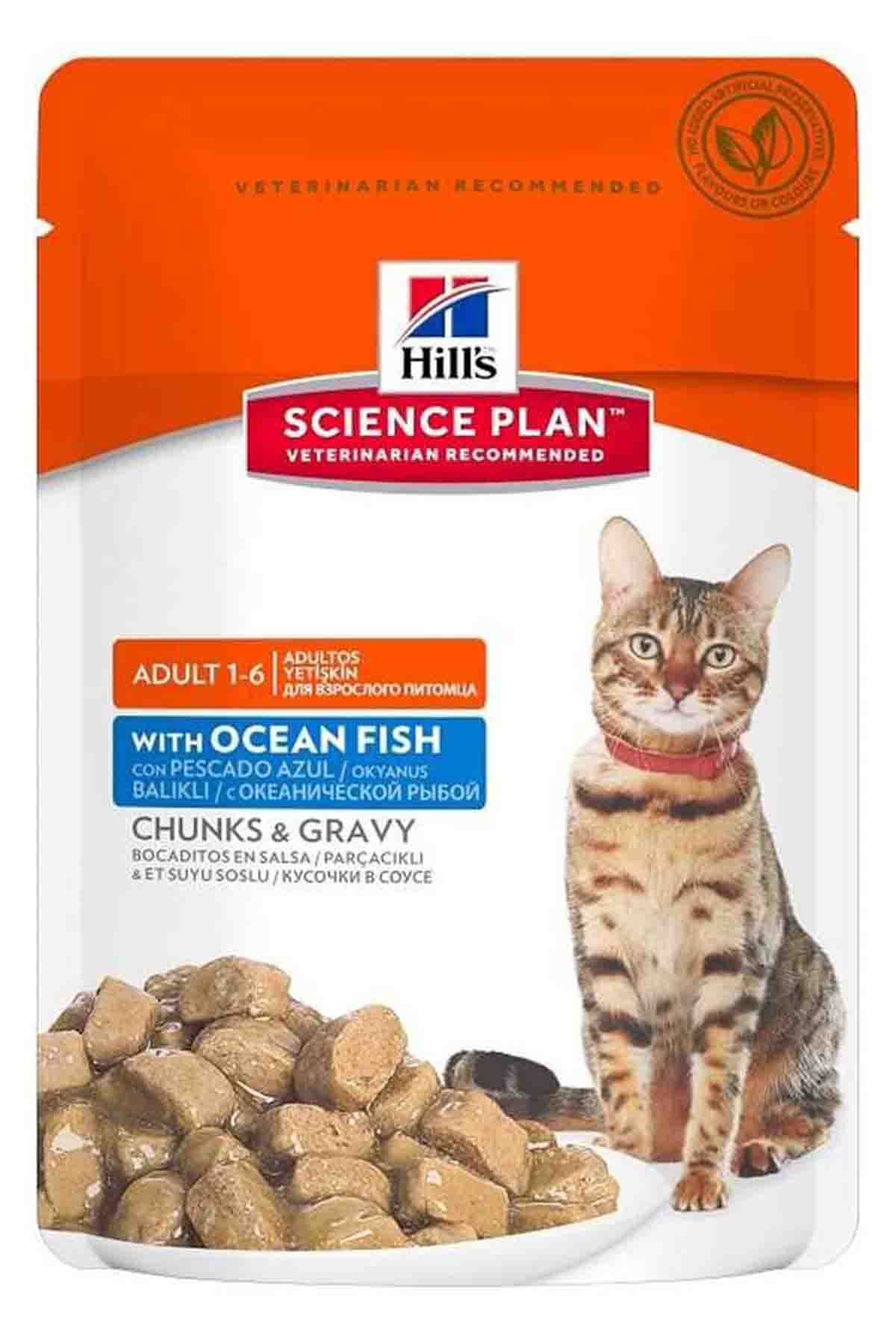 HİLL S SCİENCE PLAN OKYANUS BALIKLI ADULT KEDİ POUCH