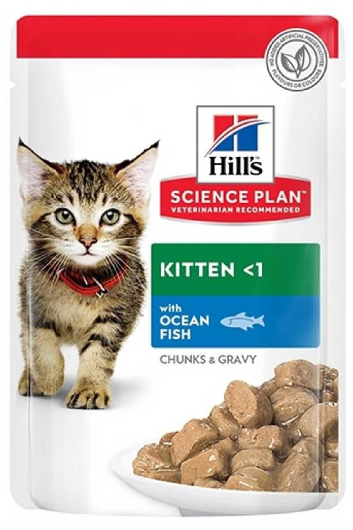 HİLL S SP OKYANUS BALIKLI YAVRU KEDİ POUCH 85G