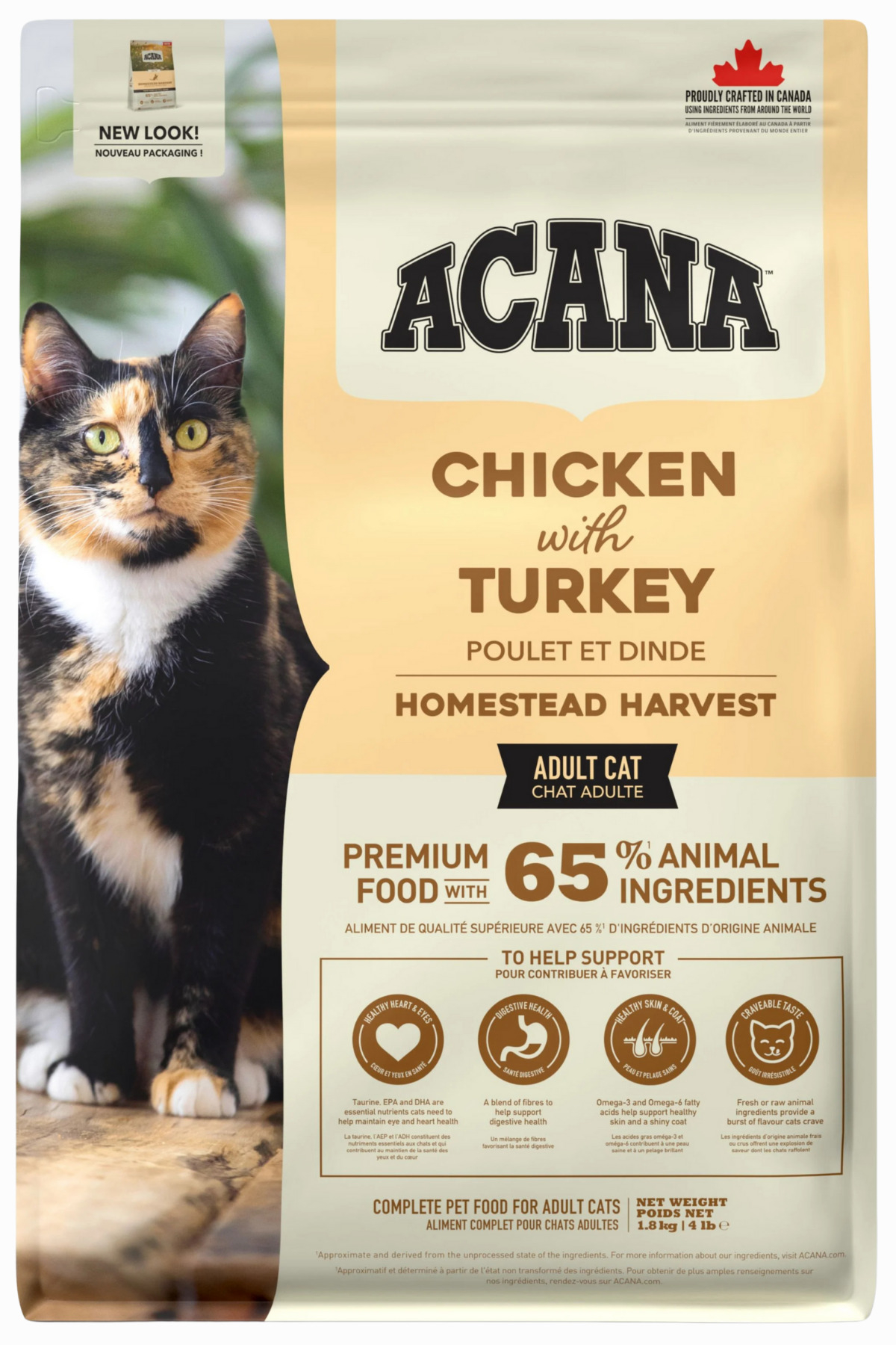 ACANA HOMESTEAD HARVEST TAVUKLU HİNDİLİ KEDİ MAMASI 1.8 KG
