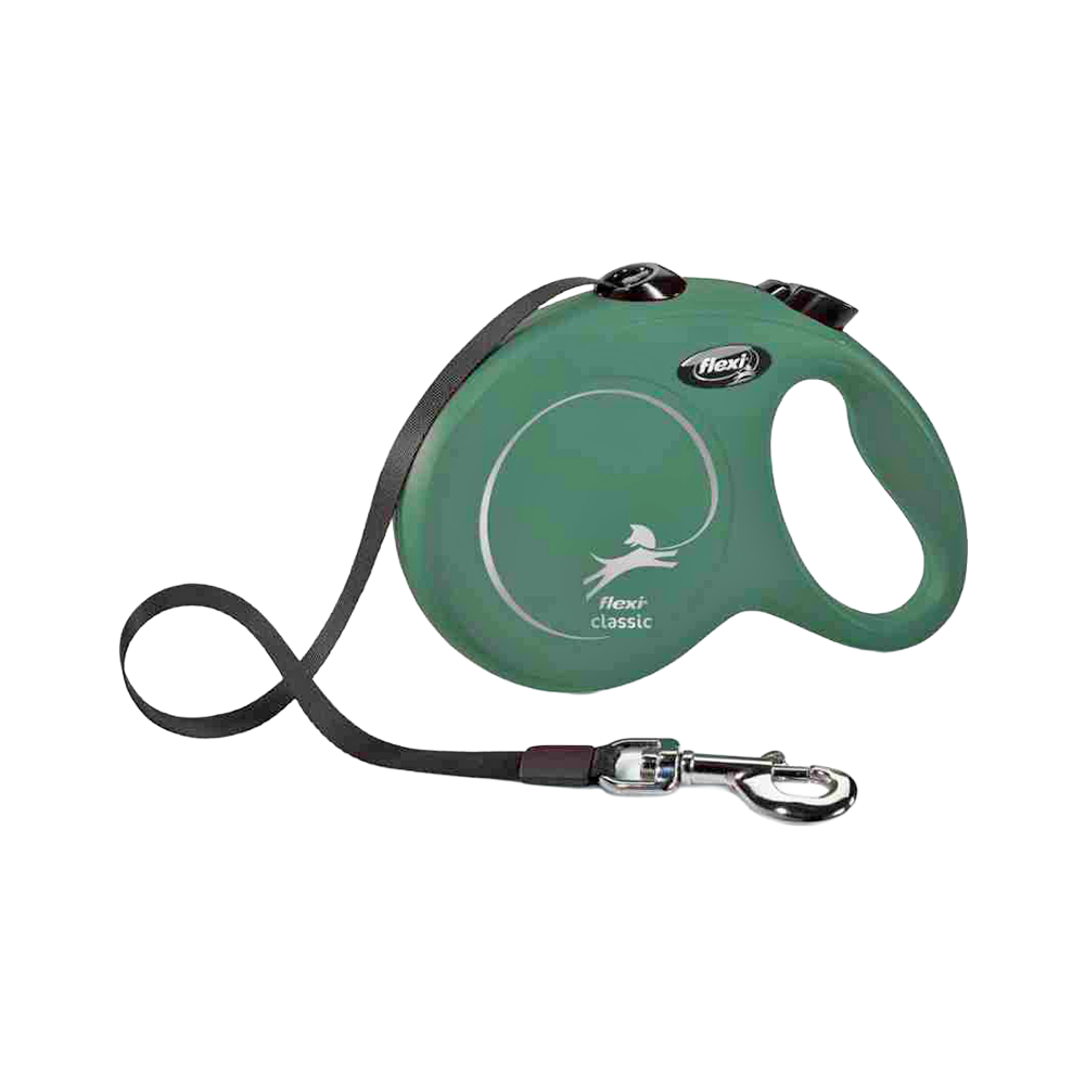 FLEXİ NEW CLASSİC M BEDEN YEŞİL 5MT ŞERİT TASMA