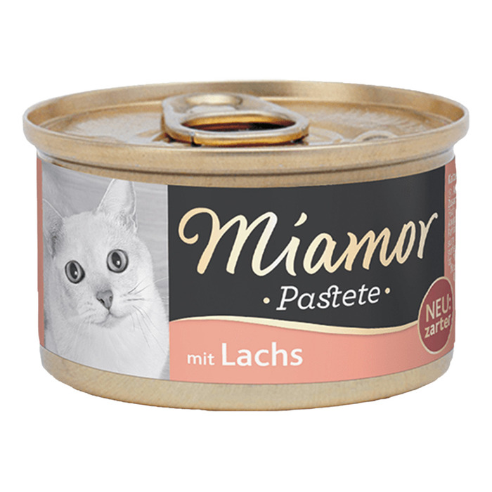 MİAMOR PASTETE SOMONLU YETİŞKİN KONSERVE KEDİ MAMASI 85 GR