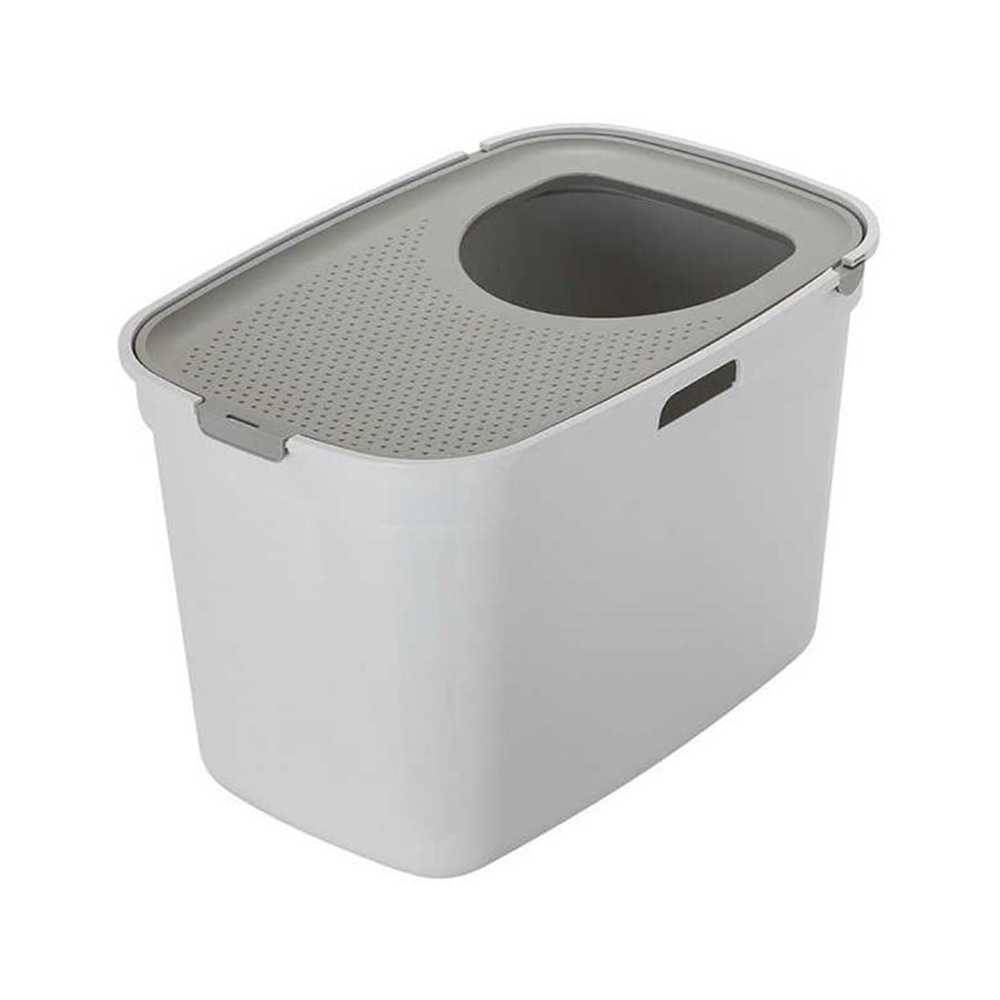 MODERNA TOP CAT KAPALI KEDİ TUVALETİ - GRİ / AÇIK GRİ 59 CM