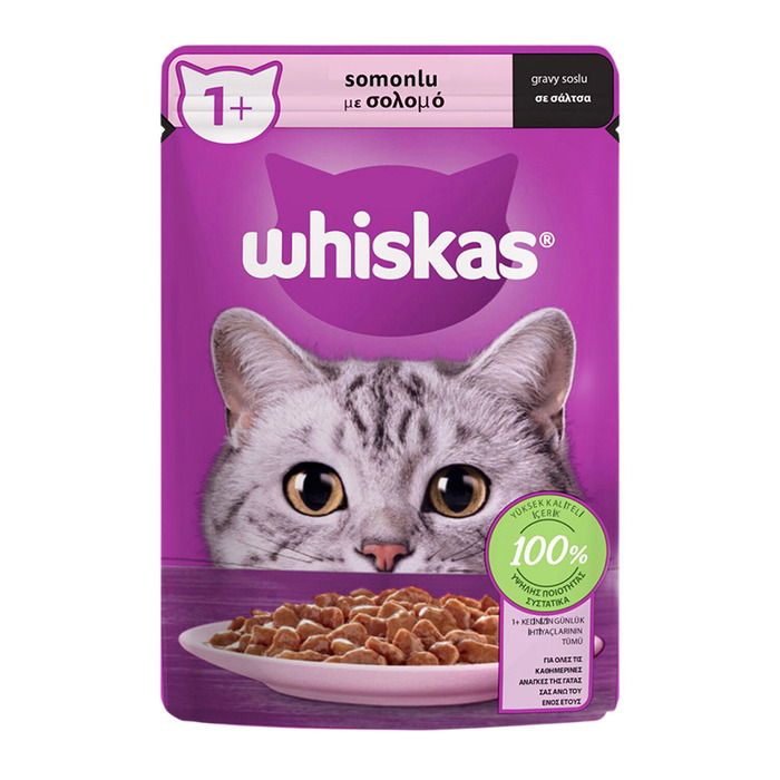 WHİSKAS SOMONLU POŞET YAŞ MAMA 85G