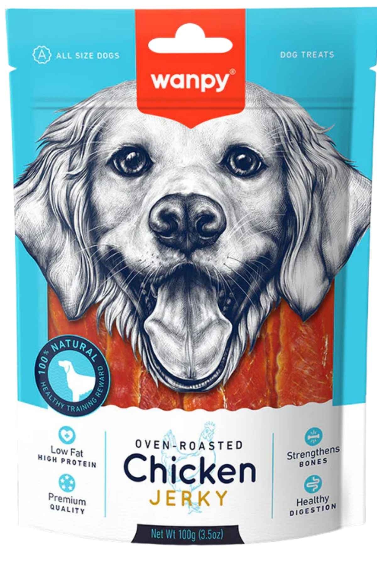 WANPY KAVRULMUŞ TAVUK PARÇALARI KÖPEK ÖDÜLÜ 100GR