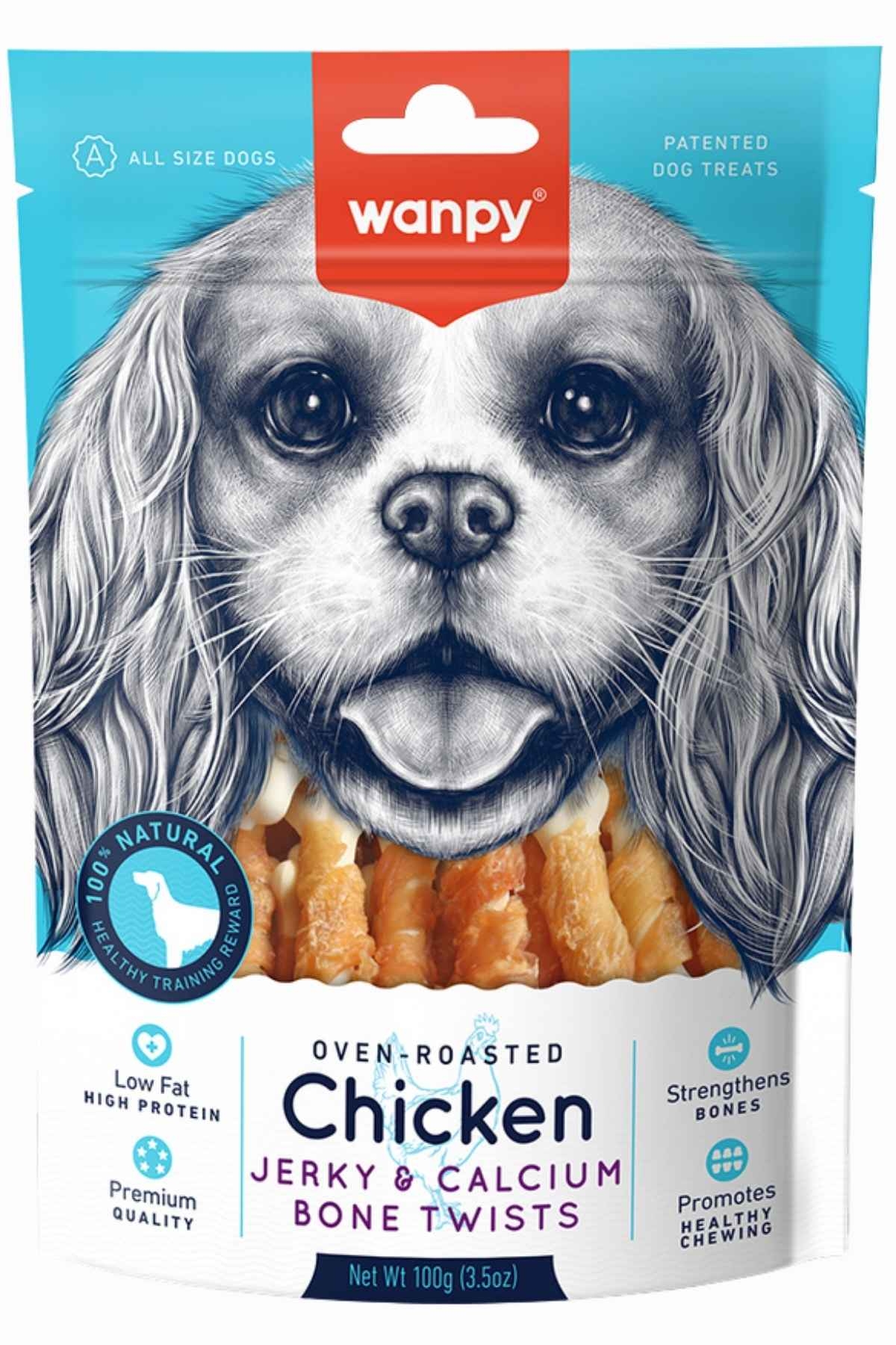 WANPY KALSİYUMLU GERÇEK TAVUK SARGI KÖPEK ÖDÜLÜ 100 GR