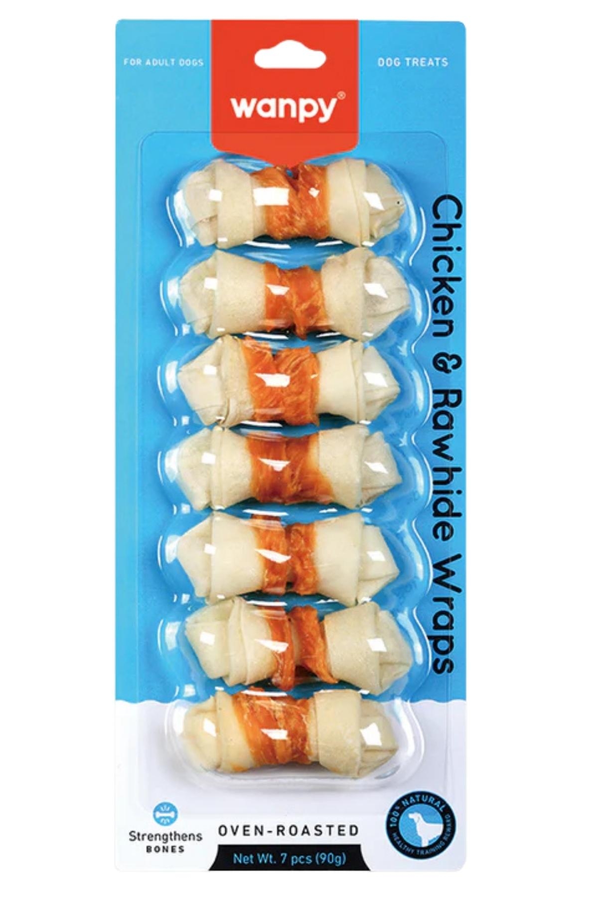 WANPY TAVUK SARGILI 7 Lİ DÜĞÜM ÇİĞNEME KEMİĞİ 90 GR