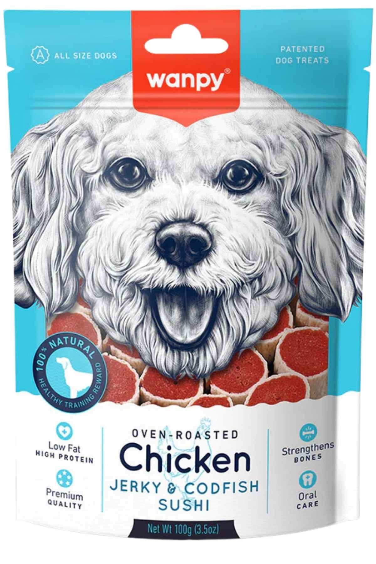 WANPY TAVUKLU&MORİNA BALIKLI KÖPEK ÖDÜLÜ 100 GR