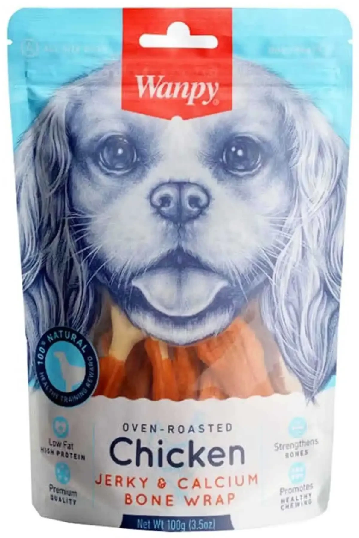 WANPY TAVUKLU KALSİYUM KEMİKLİ KÖPEK ÖDÜLÜ 100GR