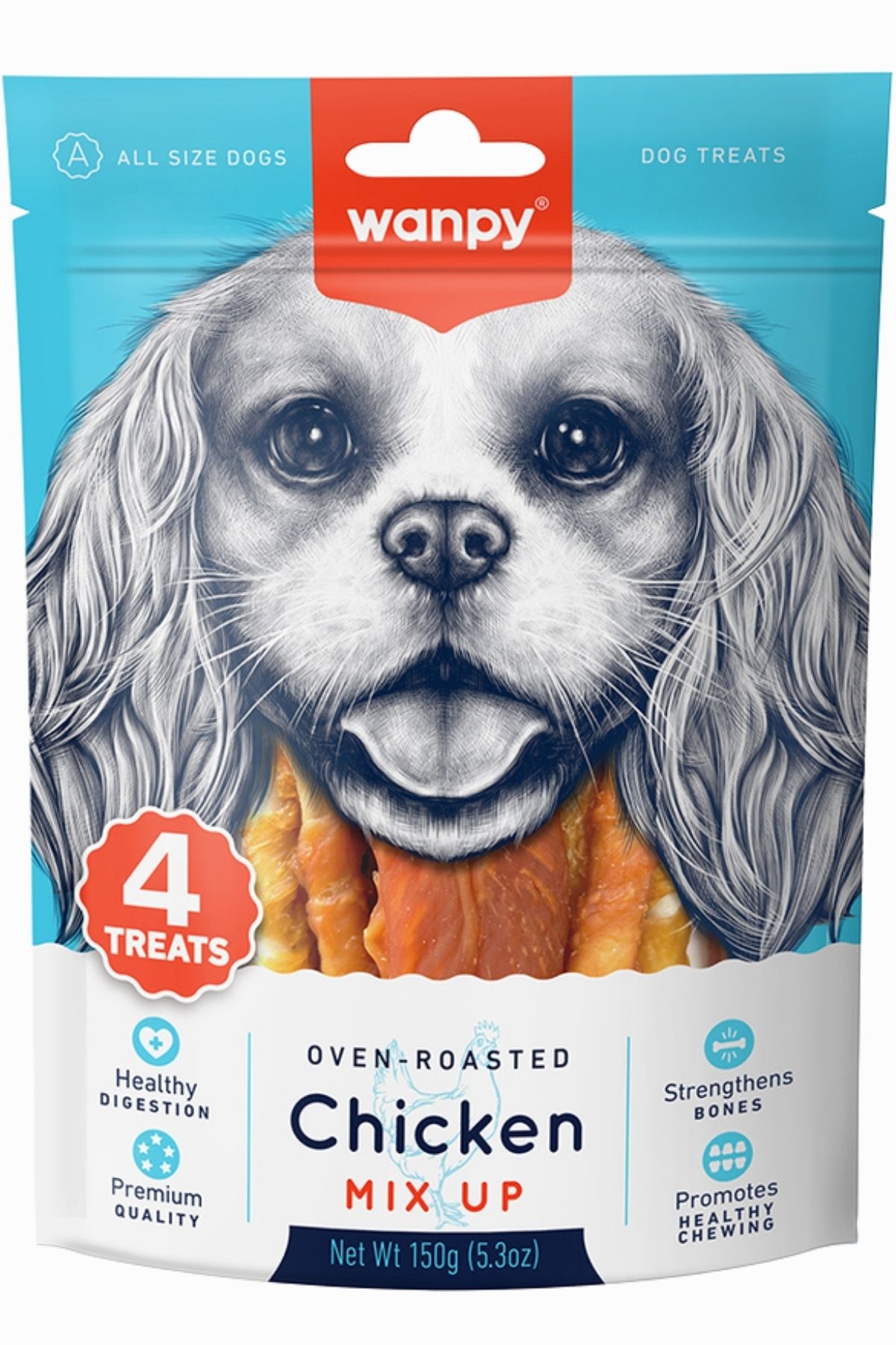 WANPY TAVUKLU KARIŞIK KÖPEK ÖDÜLÜ 150G