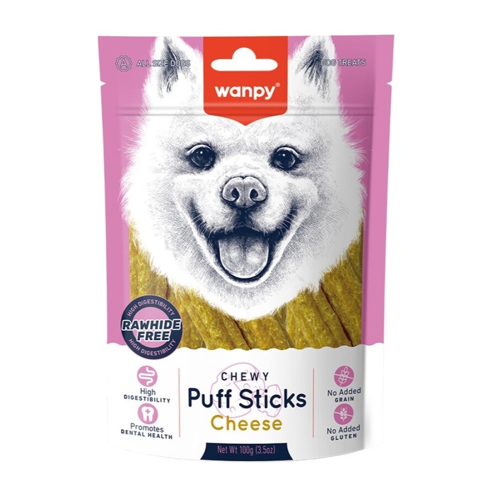 WANPY TAHILSIZ PEYNİRLİ KÖPEK ÇİĞNEME ÖDÜLÜ 100G