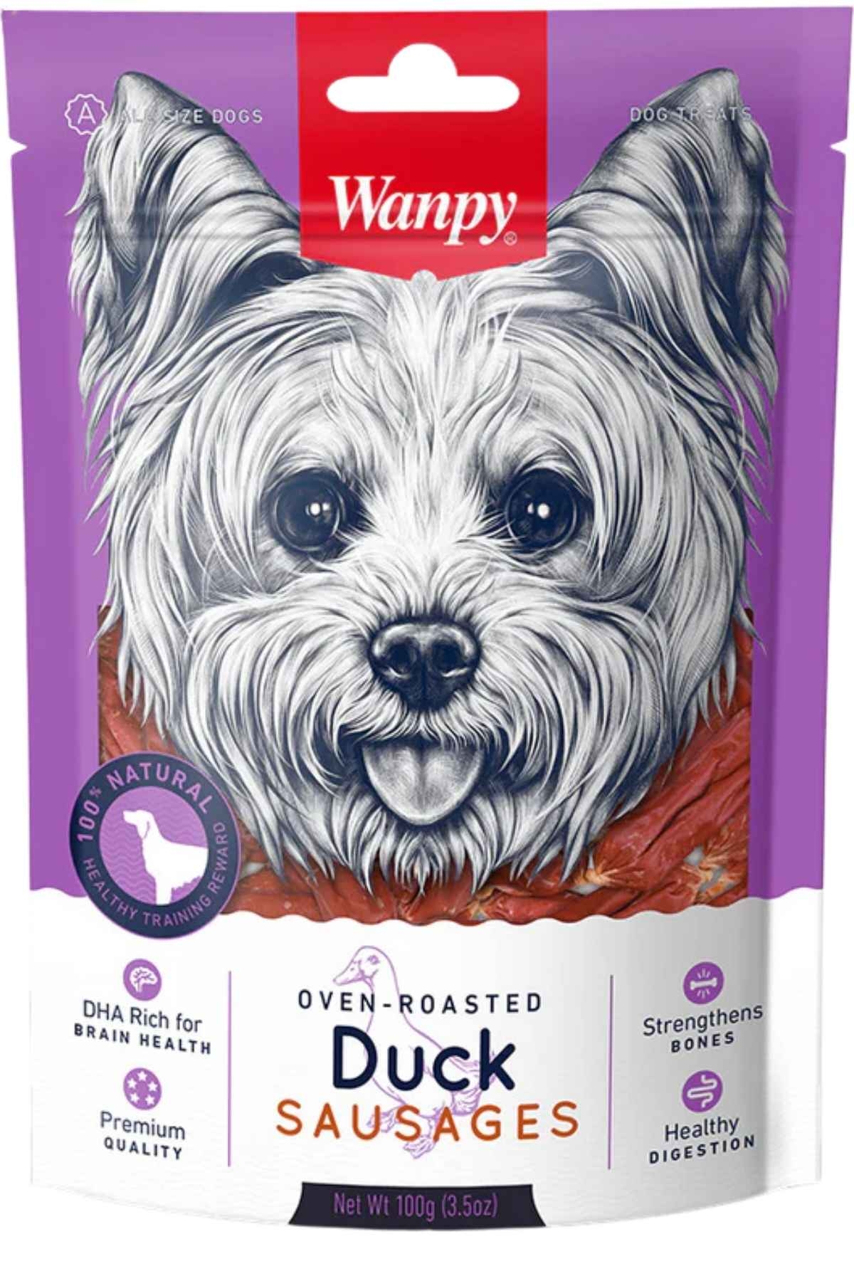 WANPY ÖRDEK ETLİ SOSİS KÖPEK ÖDÜLÜ 100GR