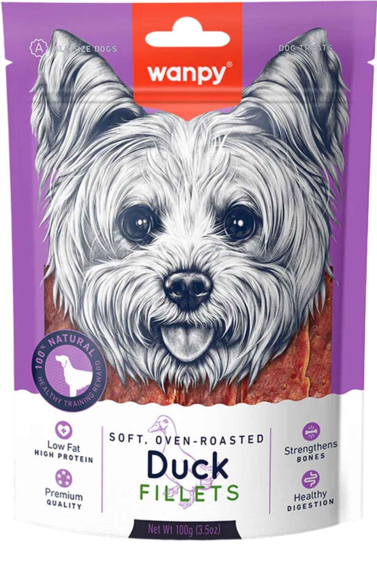 WANPY YUMUŞAK ÖRDEK FİLETOLARI KÖPEK ÖDÜLÜ 100GR