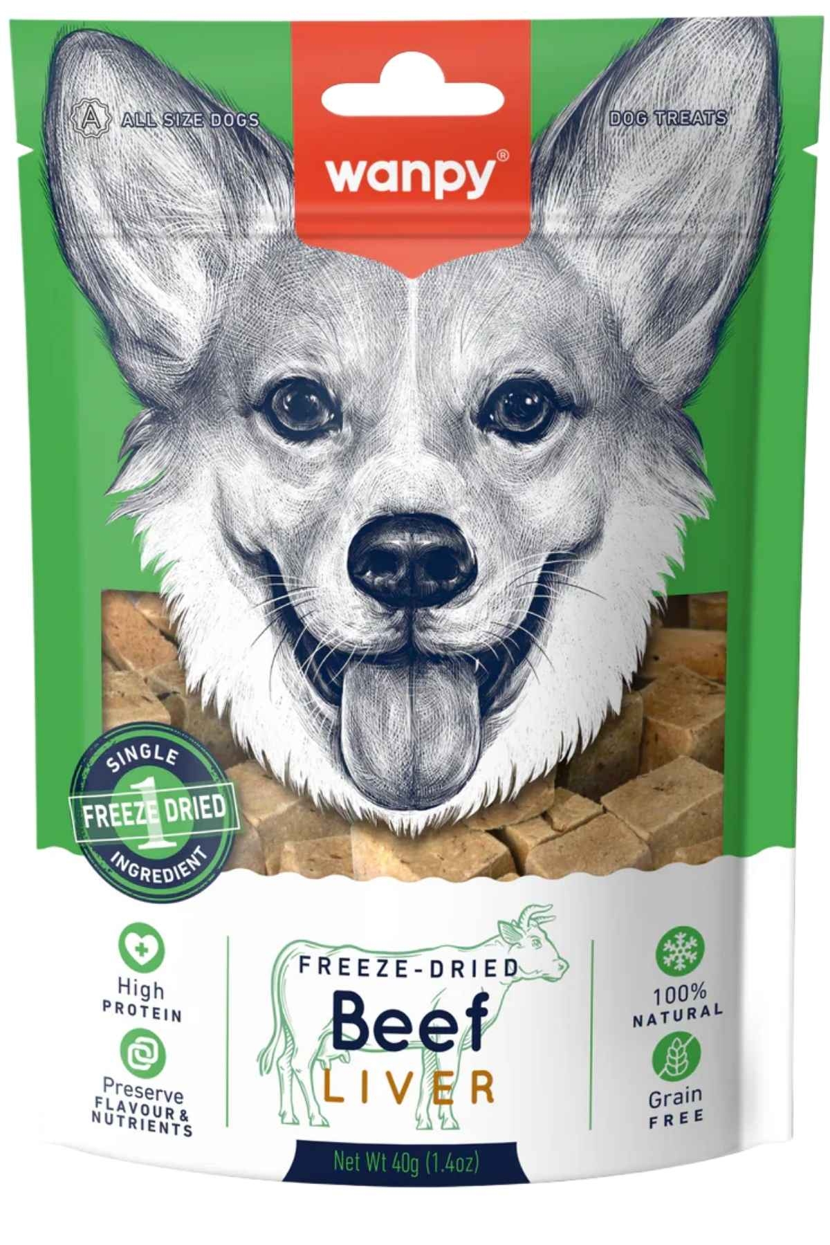 WANPY KURUTULMUŞ DANA CİĞERİ KÖPEK ÖDÜLÜ 40GR