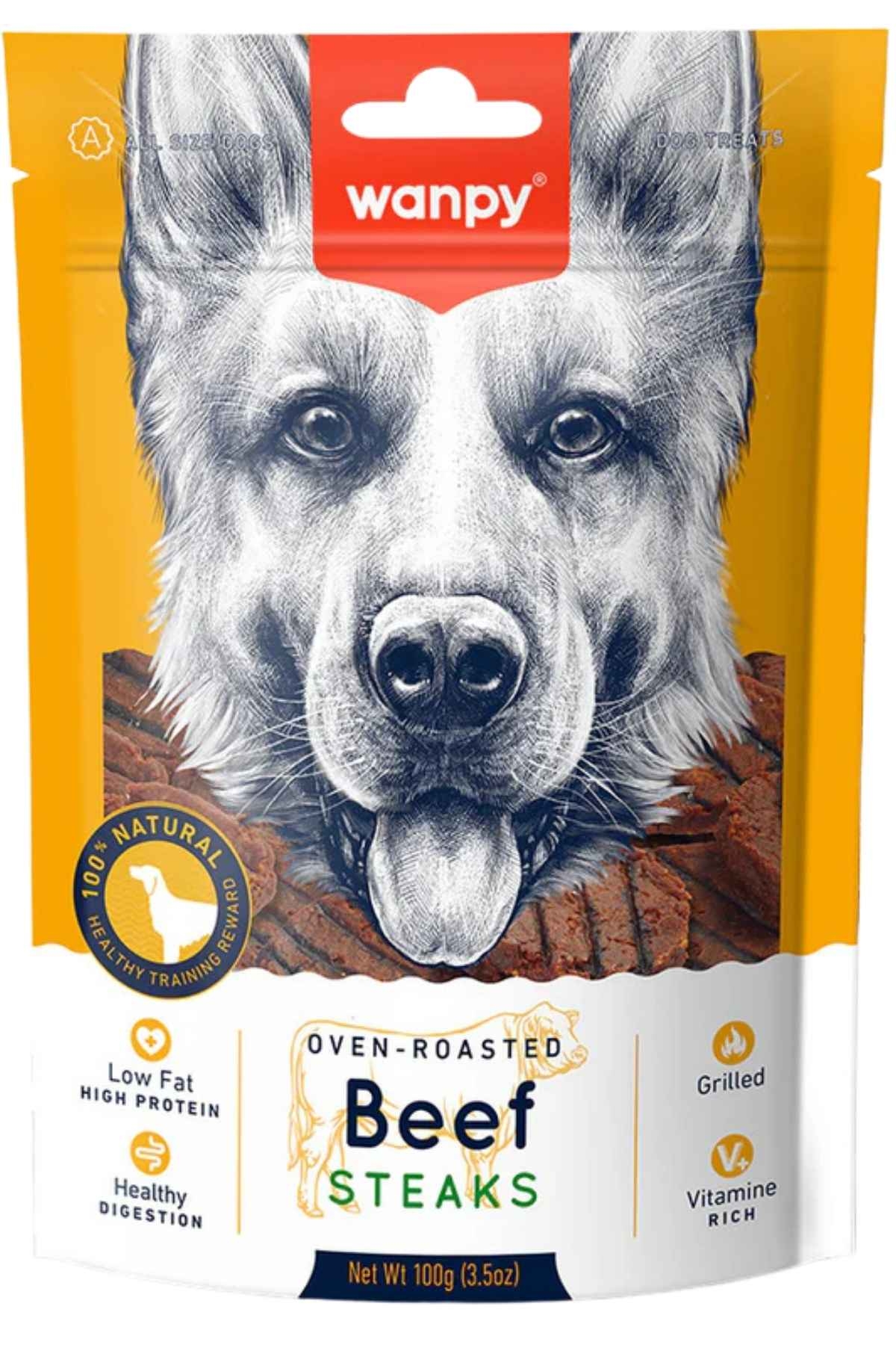 WANPY IZGARA DANA BİFTEK 100G KÖPEK ÖDÜLÜ