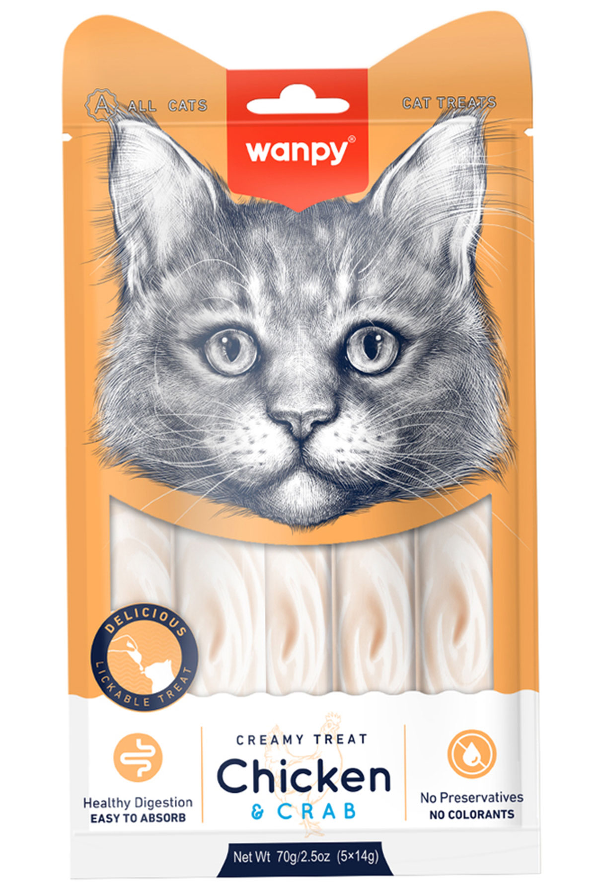 WANPY CREAMY TREATS CHICKEN CRAB