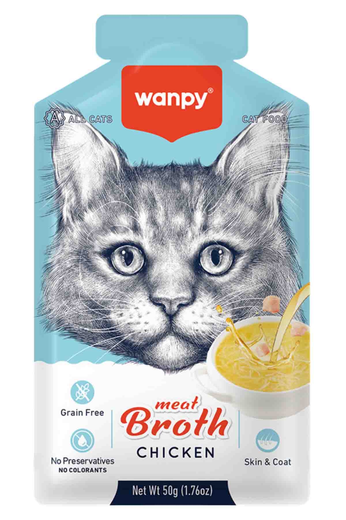 WANPY KEDİLER İÇİN TAVUK ETİ ÇORBASI 50G