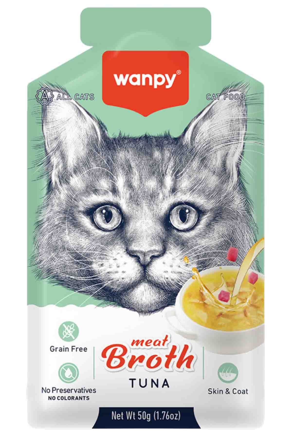 WANPY KEDİLER İÇİN TON BALIĞI ETİ ÇORBASI 50G