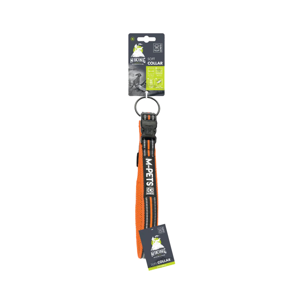 M-PETS HIKING REFLEKTÖRLÜ SOFT BOYUN TASMASI (XL) KIRMIZI