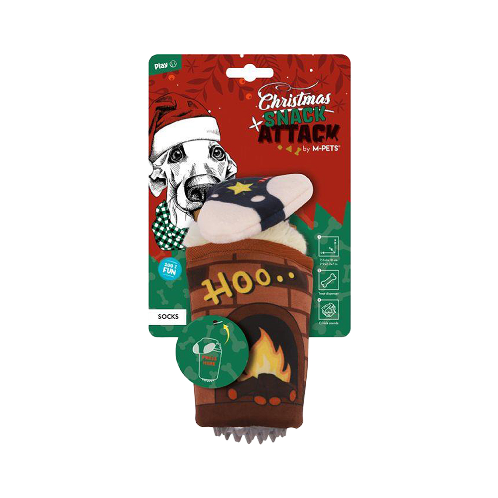 MPETS CHRISTMAS SOCKS SNACK ATTACK KÖPEK OYUNCAĞI