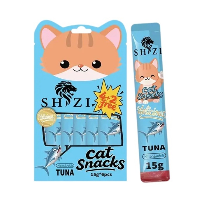 SHİZİ TON BALIKLI LİKİT KEDİ ÖDÜLÜ 6X15GR