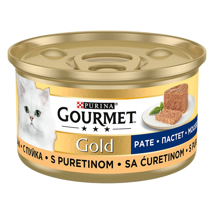 PROPLAN GOURMET GOLD KIYILMIŞ HİNDİ ETLİ KEDİ KONSERVE MAMASI 85 GR