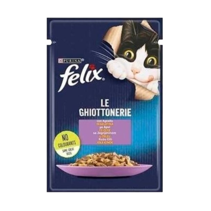FELİX KUZU ETLİ YAŞ KEDİ MAMA 85 GR