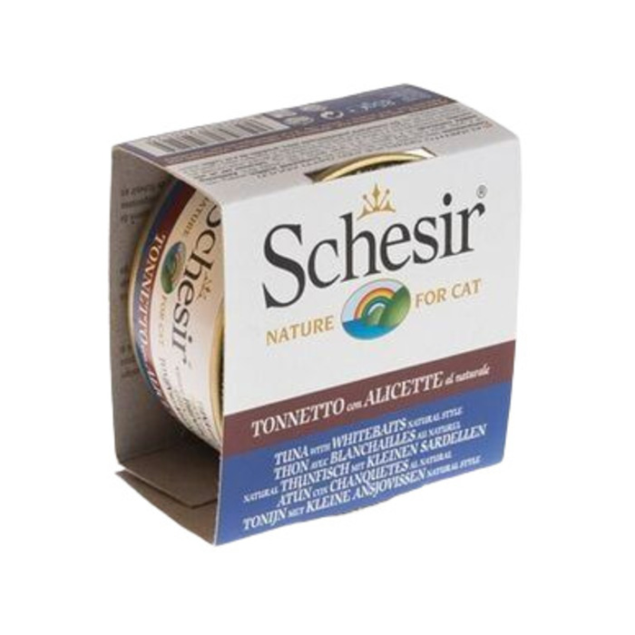 SCHESİR TON BALIKLI HAMSİLİ PİRİNÇLİ KEDİ KONSERVESİ 85 GR