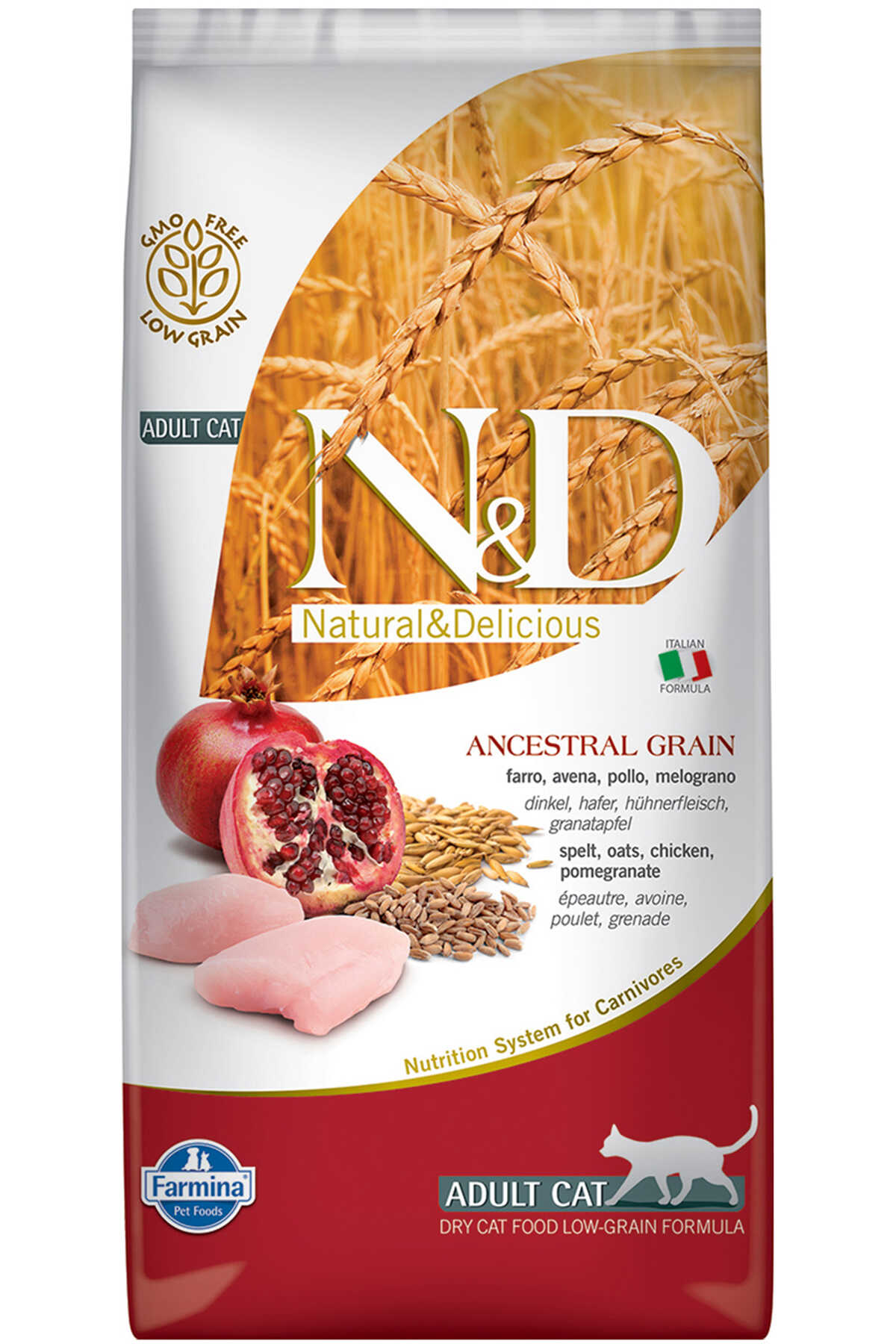 N&D ANCESTRAL GRAIN  TAVUK, KILÇIKSIZ BUĞDAY, YULAF & NAR YETİŞKİN