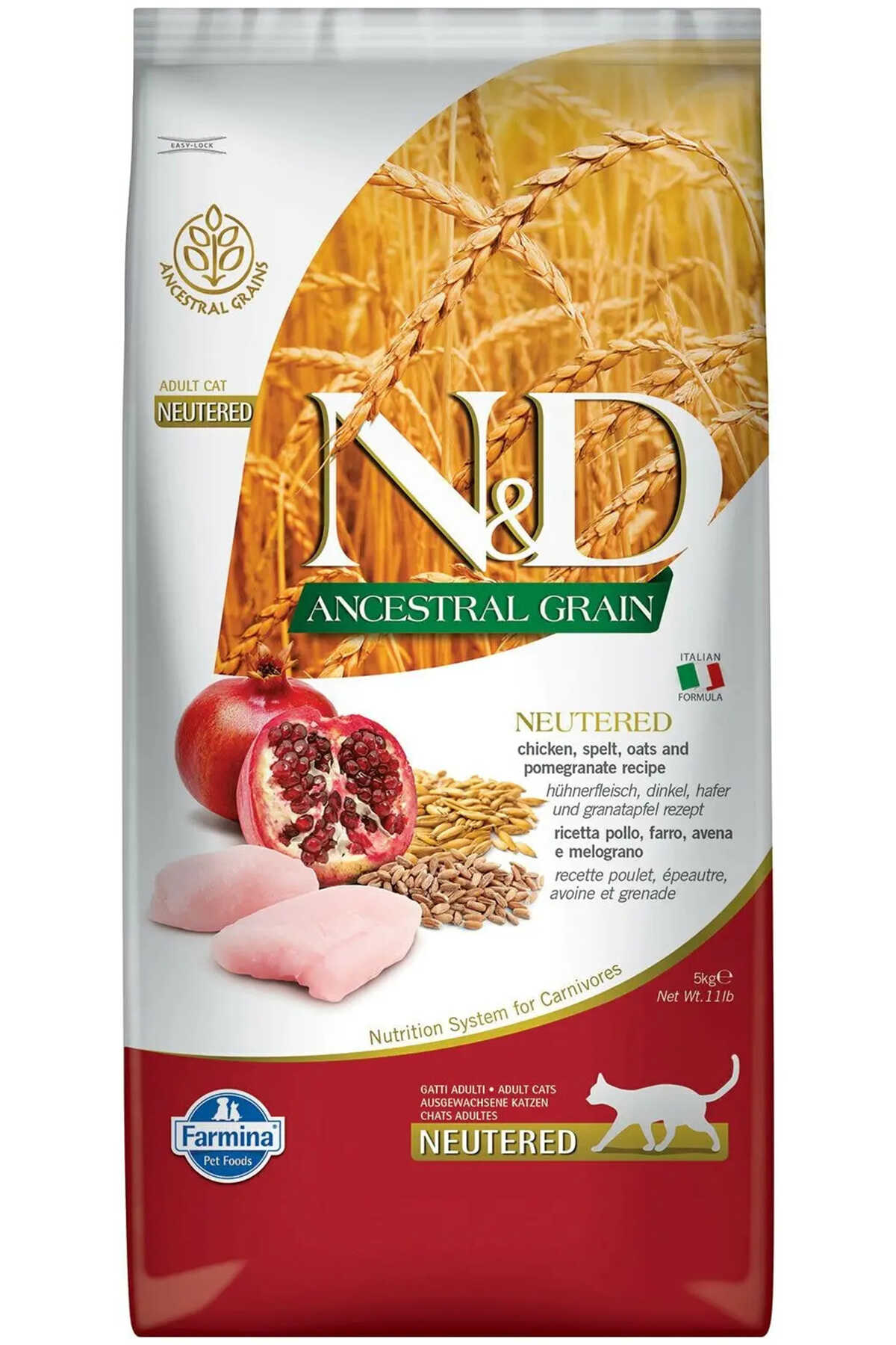 N&D ANCESTRAL GRAIN  KISIRLAŞTIRILMIŞ - TAVUK YETİŞKİN
