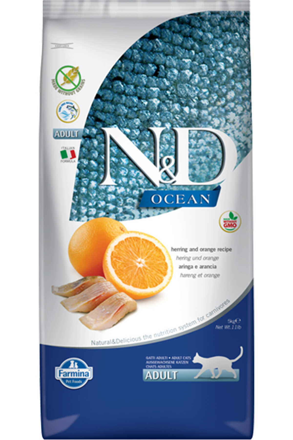 N&D OCEAN  RİNGA BALIĞI & PORTAKAL YETİŞKİN