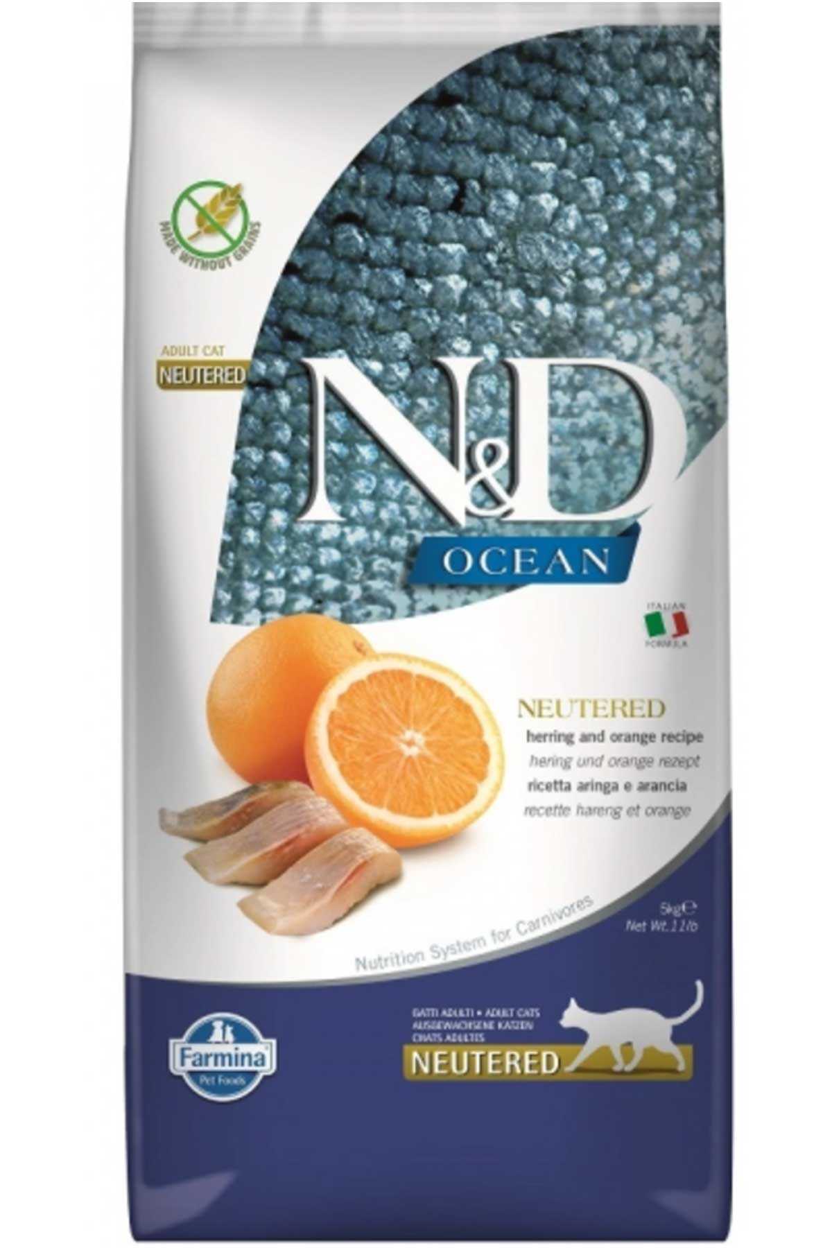 N&D OCEAN  RİNGA BALIĞI & PORTAKALKISIRLAŞTIRILMIŞ YETİŞKİN