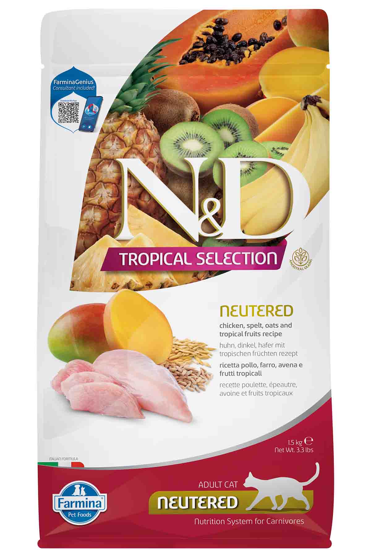 N&D CAT  TROPICAL SELECTION TAVUK KISIR 1,5 KG