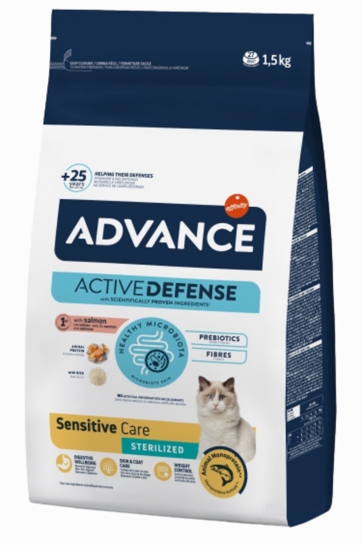 ADVANCE SENSİTİVE KISIRLAŞTIRILMIŞ SOMONLU KEDİ MAMASI 1.5 KG