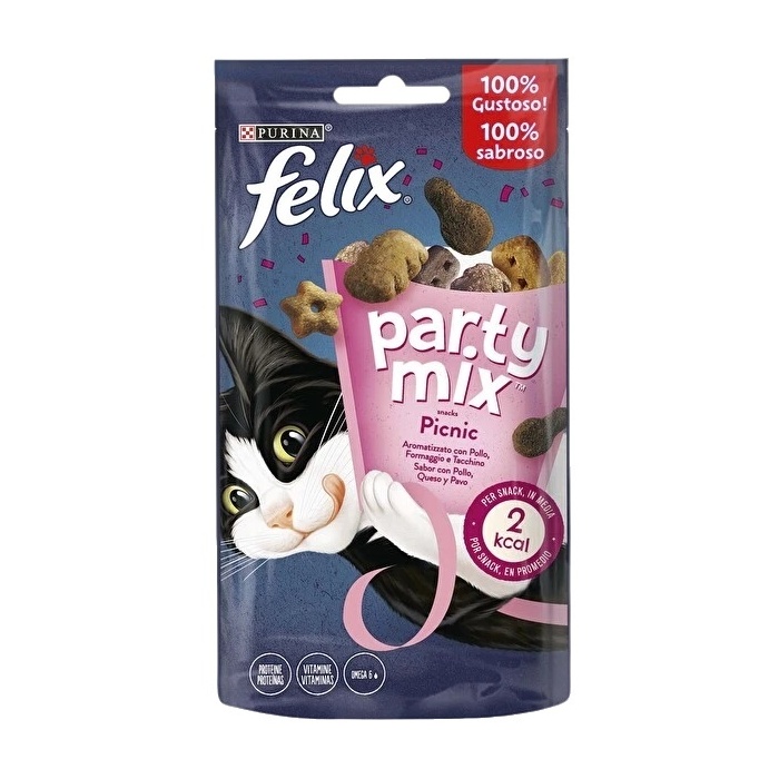 FELİX PARTY MİX ORİGİNAL KARIŞIK PİKNİK LEZZETLERİ KEDİ ÖDÜL MAMASI 60GR