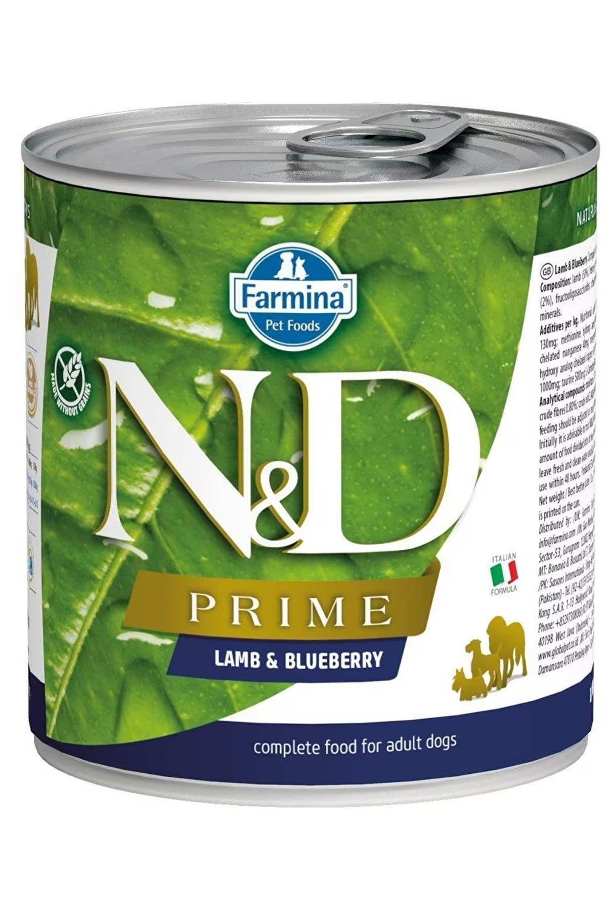N&D PRİME KUZU & YABAN MERSİNİ KÖPEK KONSERVE MAMASI 285 GR
