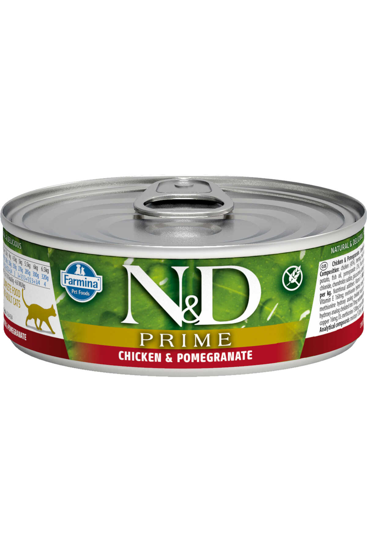 N&D PRİME TAVUK VE NARLI YAVRU KEDİ KONSERVESİ 80 GR