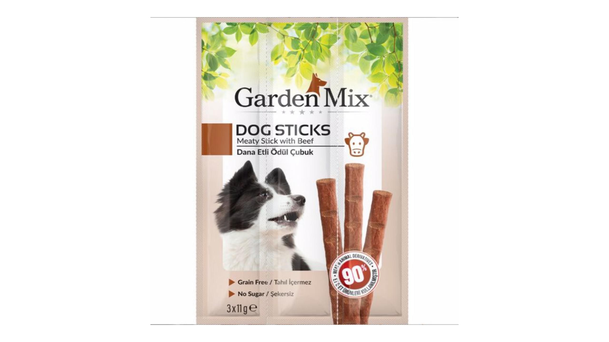 GARDENMİX KÖPEK STİCK DANA ETLİ 3LÜ