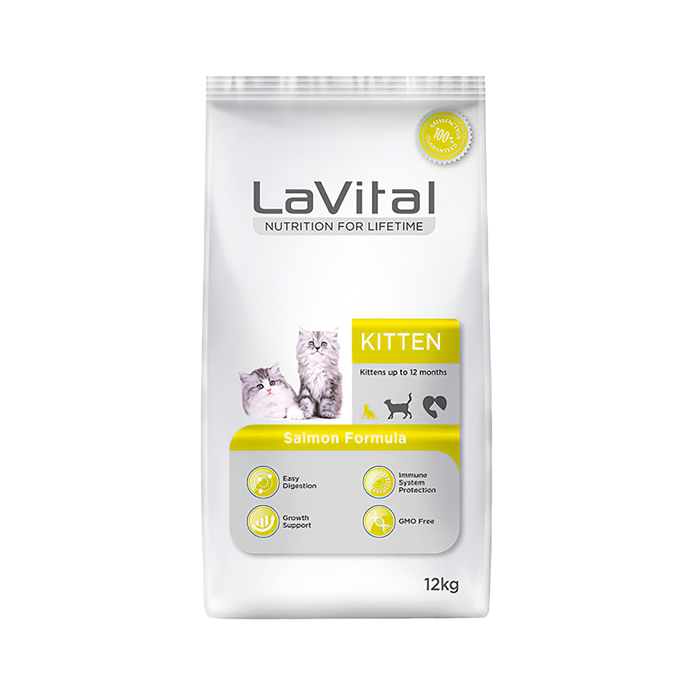 LAVİTAL SOMONLU YAVRU KEDİ MAMASI 12KG