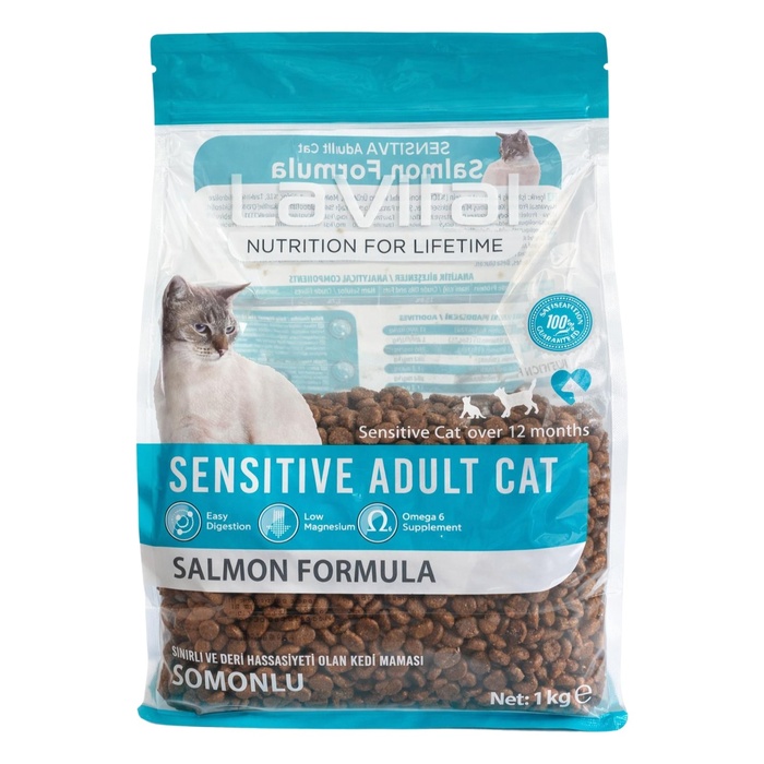 LAVİTAL YETİŞKİN SOMONLU SENSİTİVE KEDİ MAMASI 1KG