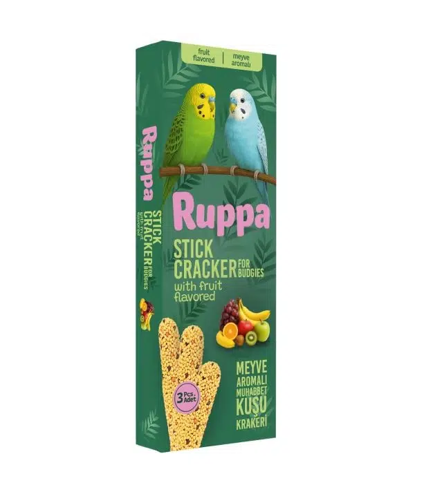 RUPPA 3 LÜ MEYVE AROMALI MUHABBET KUŞU KRAKERI