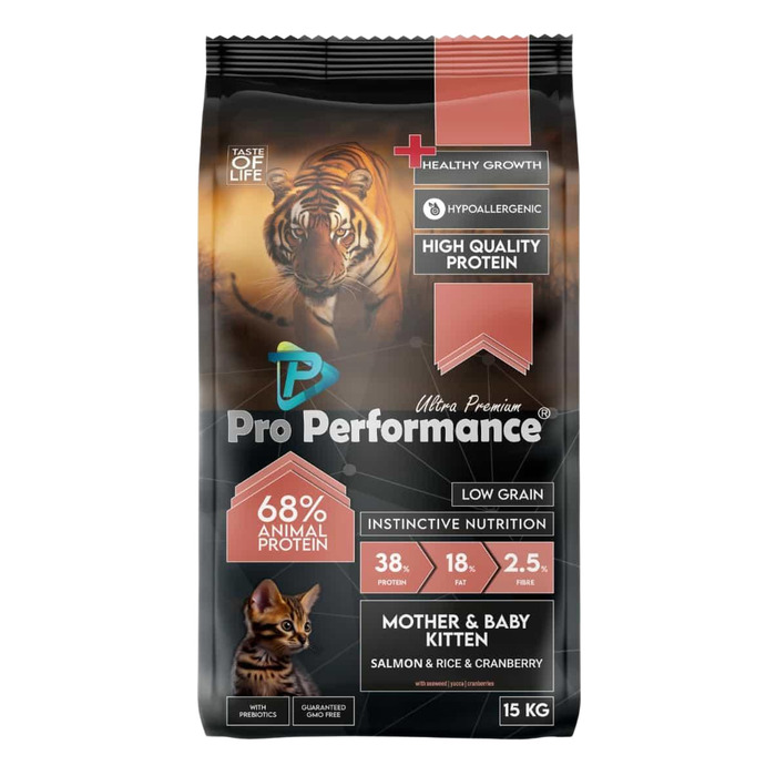 PRO PERF.MOTHER&BABY-KITTEN SALMON&RICE CR.15 KG