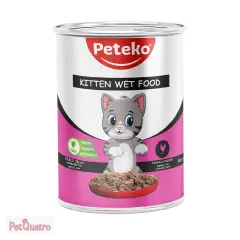 PETEKO KİTTEN TAVUKLU YAVRU KEDİ KONSERVE 400GR
